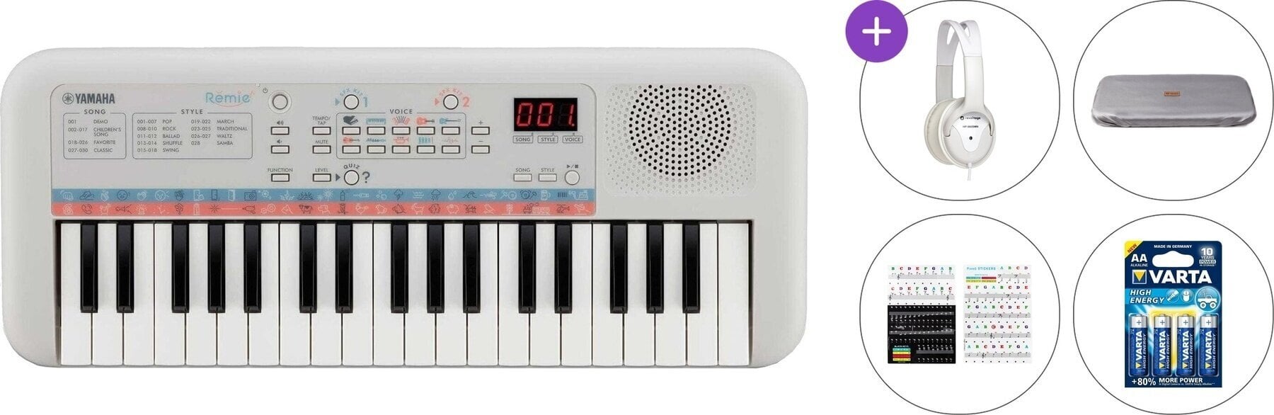 Keyboard for Children Yamaha PSS-E30 Premium SET Keyboard for Children White