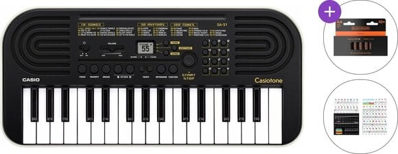 Kinder-Keyboard Casio SA-51 Basic SET Kinder-Keyboard Black - 1