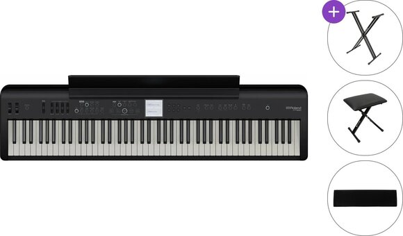 Piano de escenario digital Roland FP-E50 Basic SET Piano de escenario digital Black - 1