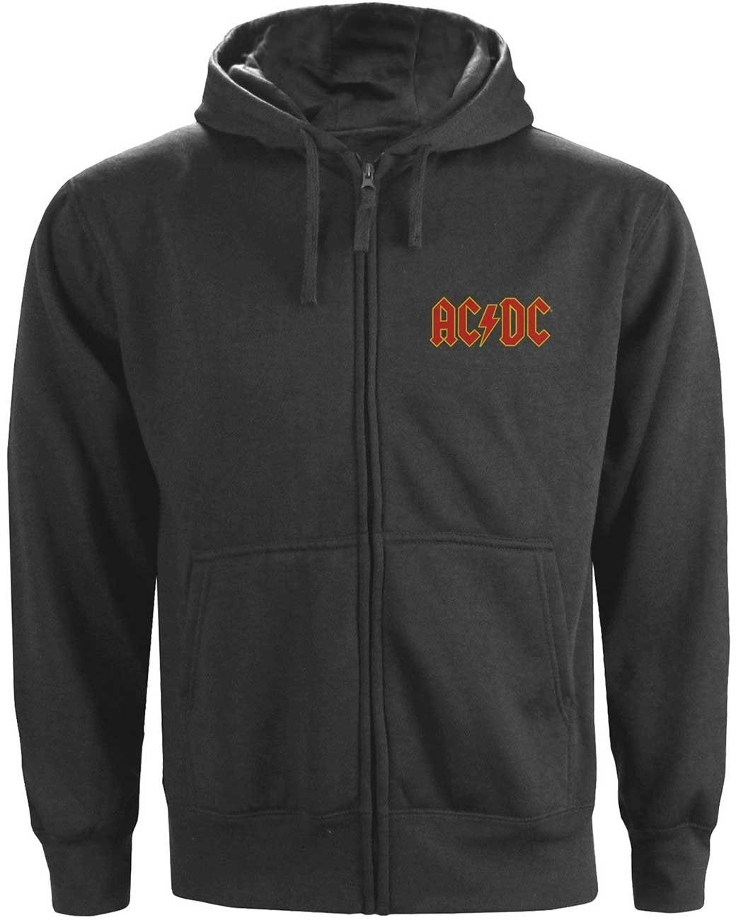 Hættetrøje AC/DC Hættetrøje Logo Charcoal L
