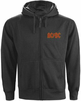 Hættetrøje AC/DC Hættetrøje Logo Charcoal S - 1