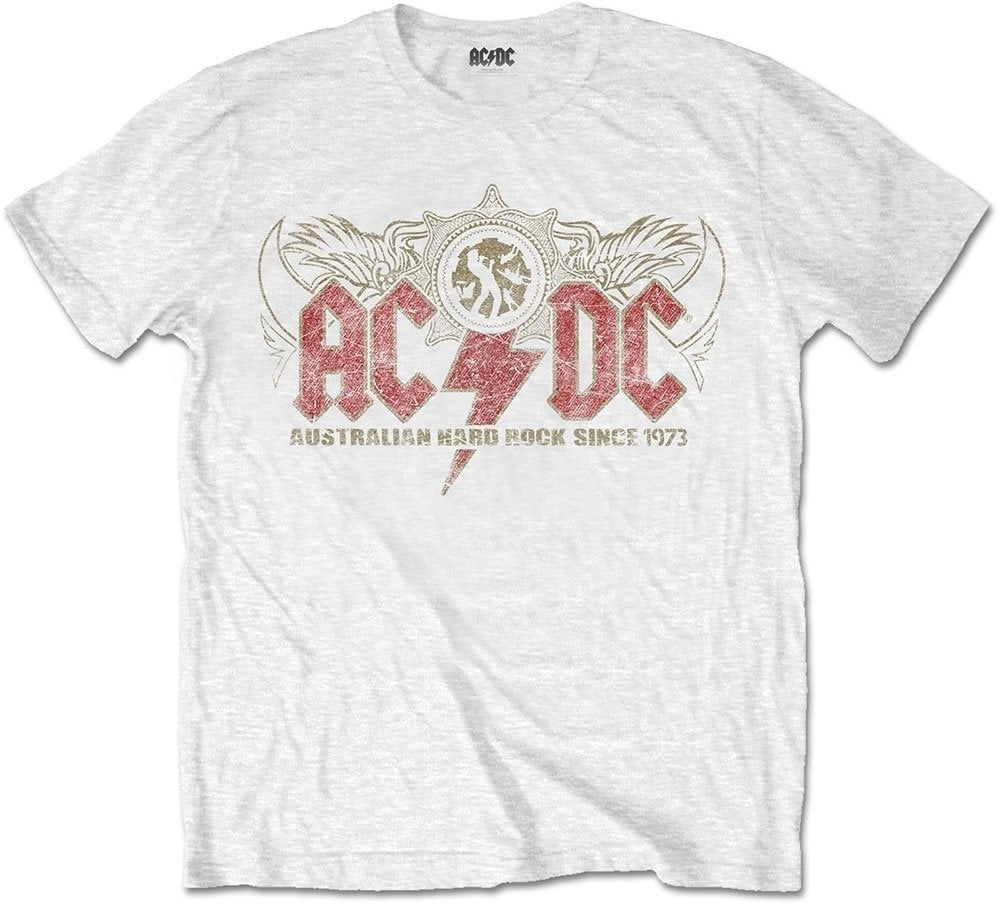 Skjorte AC/DC Skjorte Oz Rock White 2XL