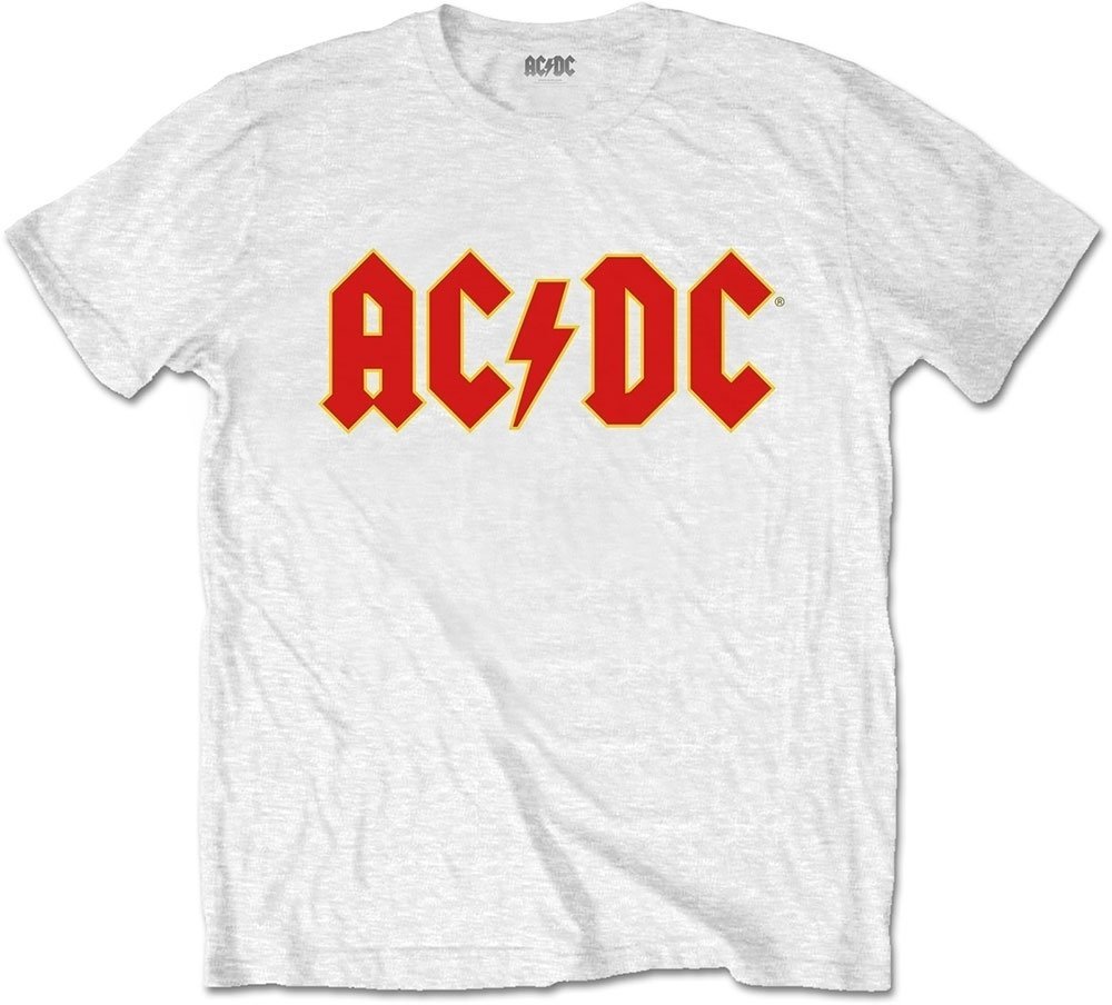 Skjorta AC/DC Skjorta Logo Vit 11 - 12 Y
