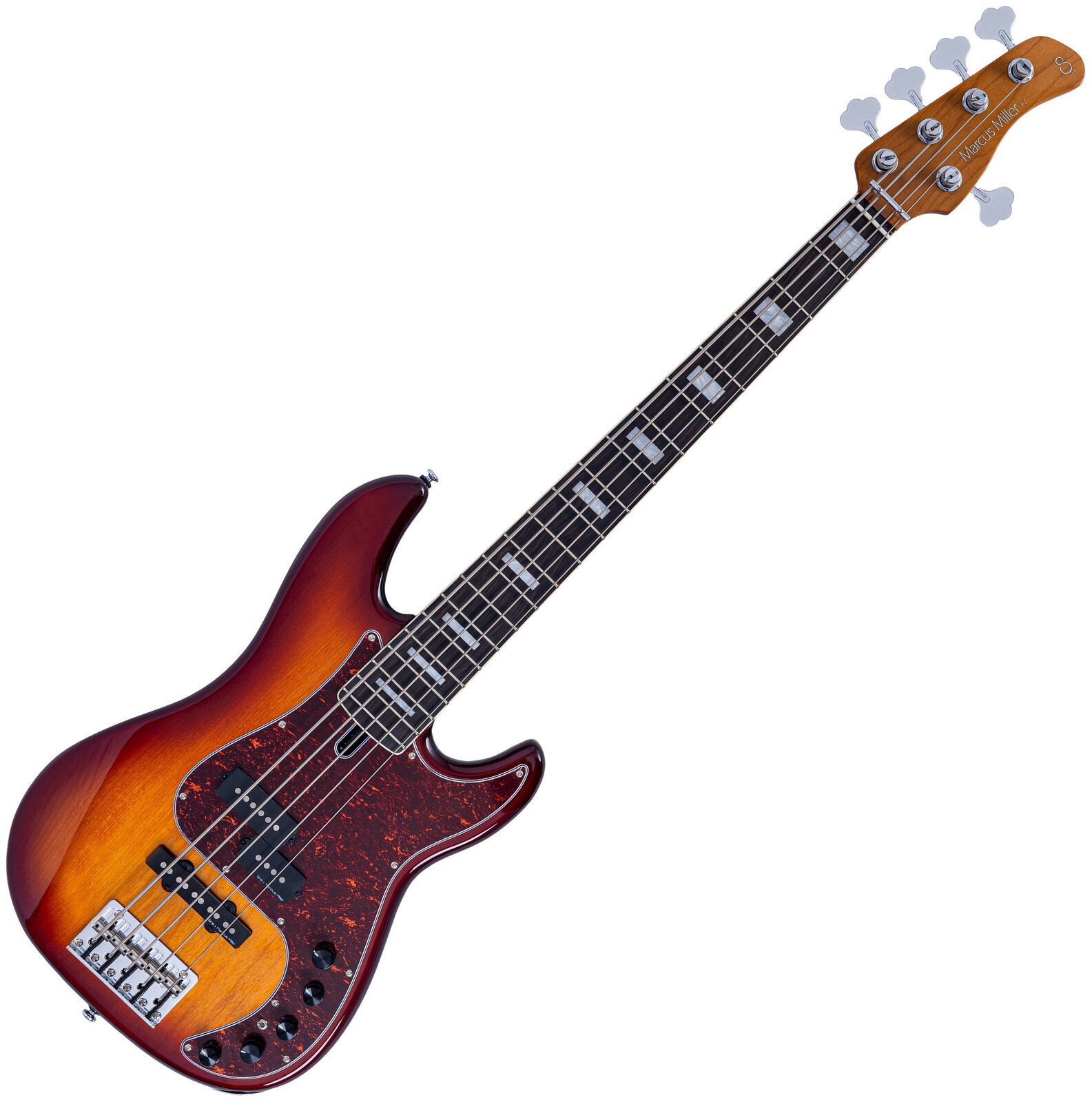 Bas cu 5 corzi Sire P7 Alder-4 New Gen Tobacco Sunburst Bas cu 5 corzi
