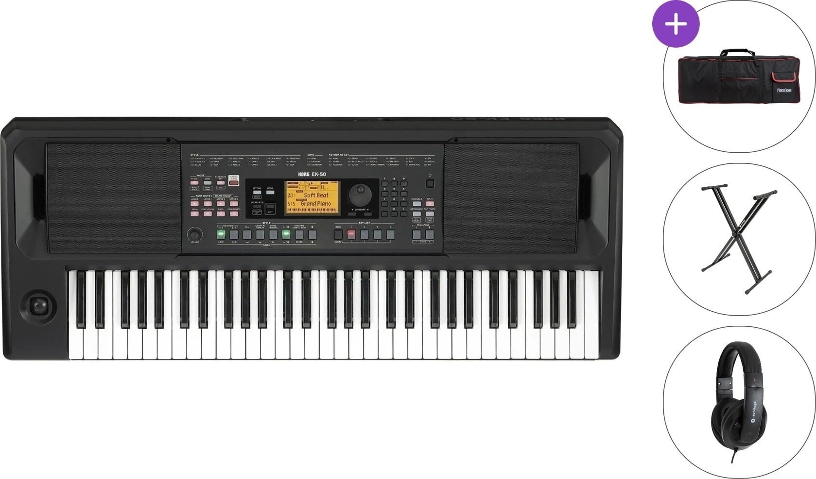 Claviatură cu dinamică Korg EK-50 Standard SET Claviatură cu dinamică