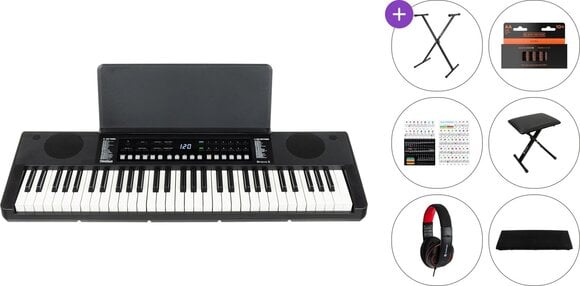 Klaviatūra ar pieskāriena reakciju Pianonova Bravo 3 Premium SET Klaviatūra ar pieskāriena reakciju Black - 1