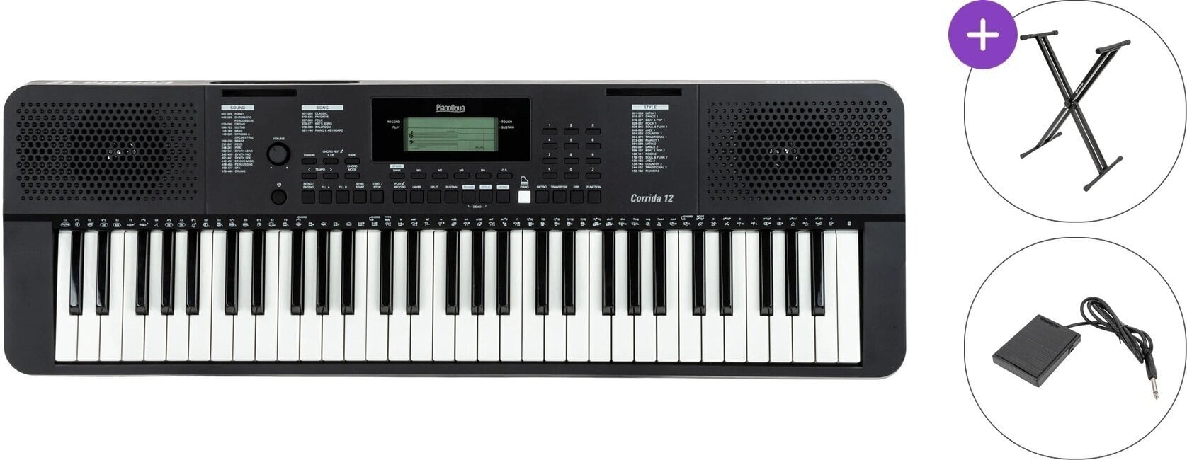 Keyboard med berøringsrespons Pianonova Corrida 12 Basic SET Keyboard med berøringsrespons