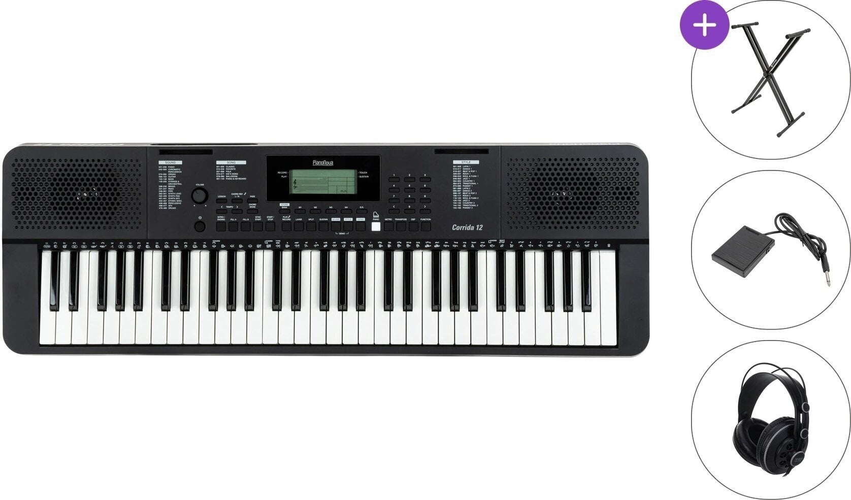 Keyboard med berøringsrespons Pianonova Corrida 12 Standard SET Keyboard med berøringsrespons