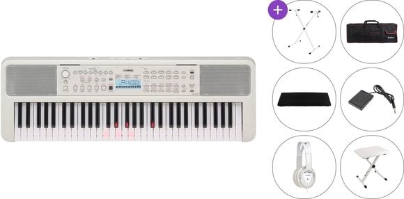 Keyboard med berøringsrespons Yamaha EZ-310 Premium SET Keyboard med berøringsrespons White - 1