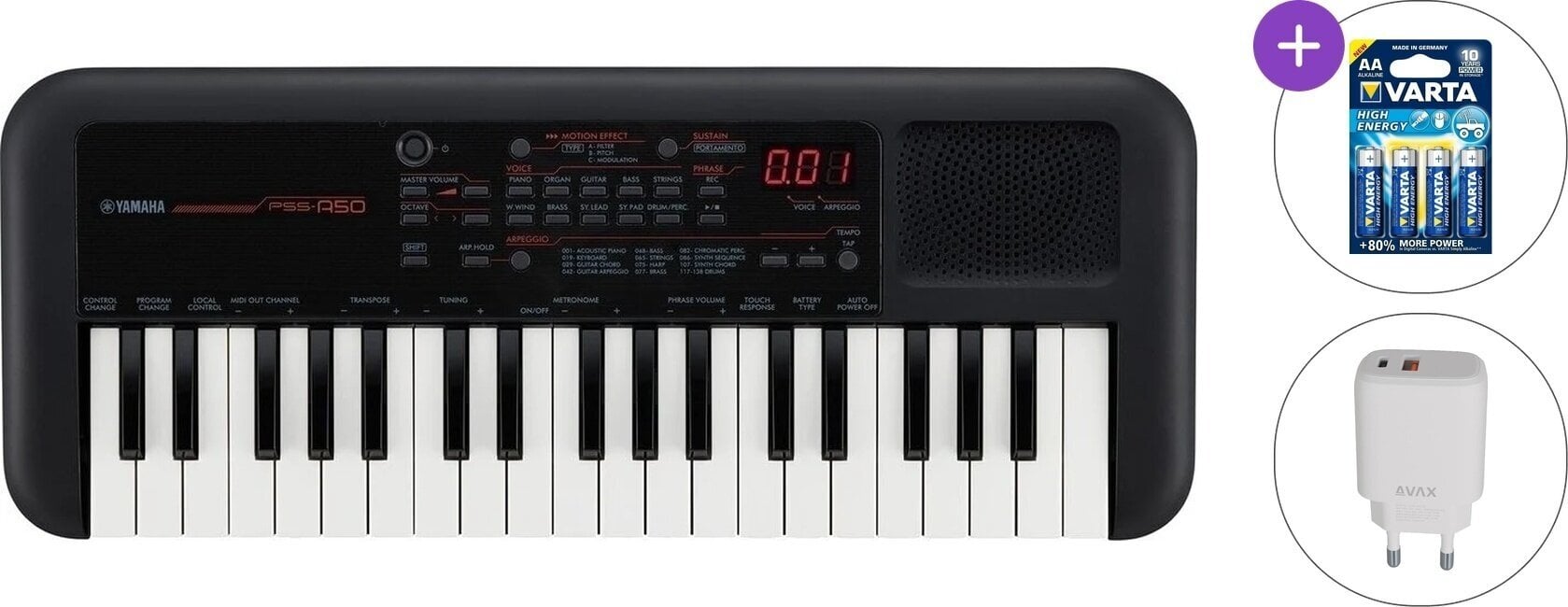 Синтезатор с динамика Yamaha PSS-A50 Basic SET Синтезатор с динамика Black