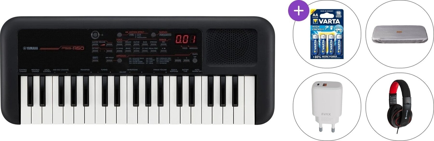 Синтезатор с динамика Yamaha PSS-A50 Premium SET Синтезатор с динамика Black