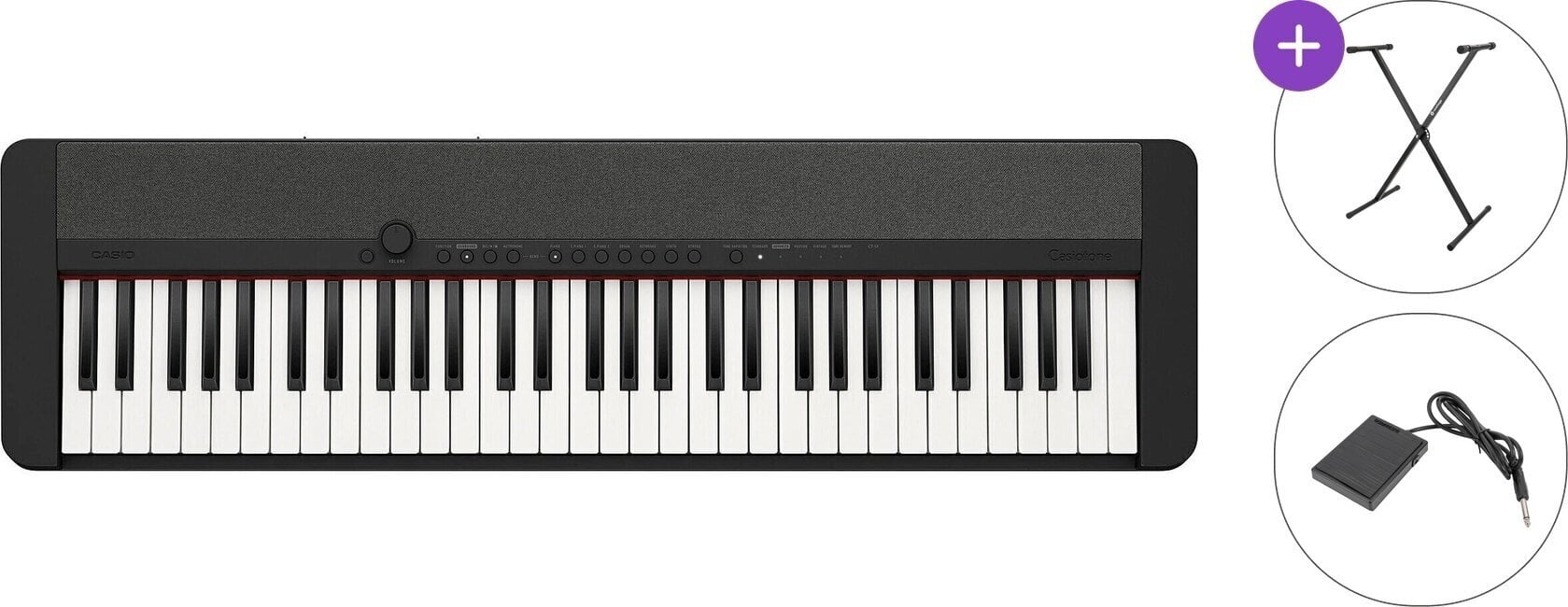Keyboard s dynamikou Casio CT-S1 Basic SET Keyboard s dynamikou Black
