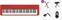 Keyboard med berøringsrespons Casio CT-S1 Standard SET Keyboard med berøringsrespons Red