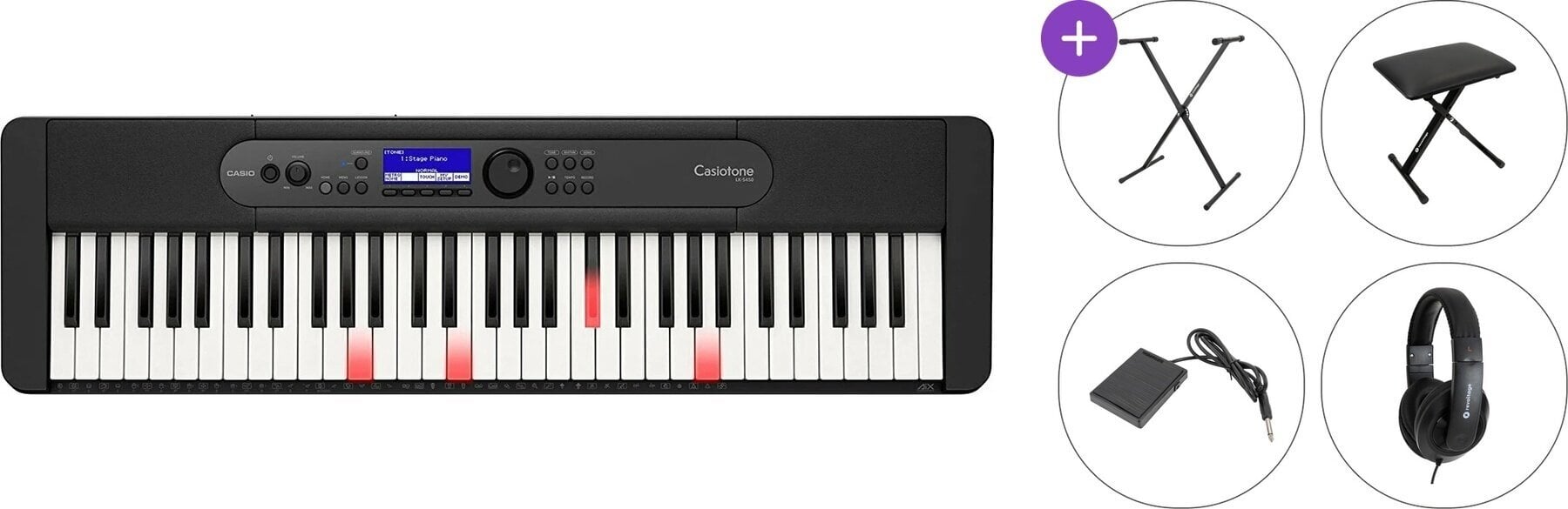 Keyboard s dynamikou Casio LK-S450 Standard SET Keyboard s dynamikou