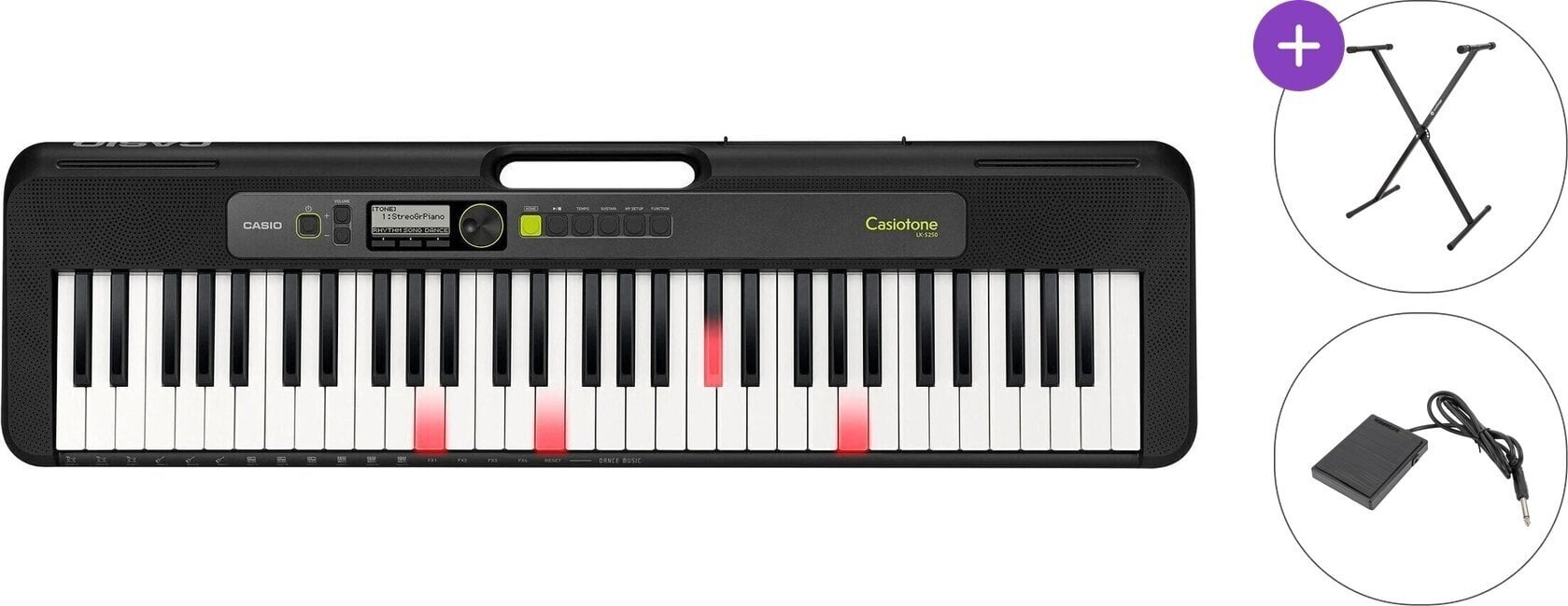 Keyboard med berøringsrespons Casio LK-S250 Basic SET Keyboard med berøringsrespons