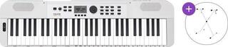Keyboard with Touch Response Nux NEK-110 Basic SET Keyboard with Touch Response White