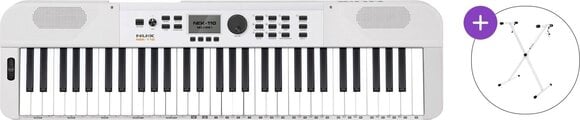 Keyboard with Touch Response Nux NEK-110 Basic SET Keyboard with Touch Response White - 1