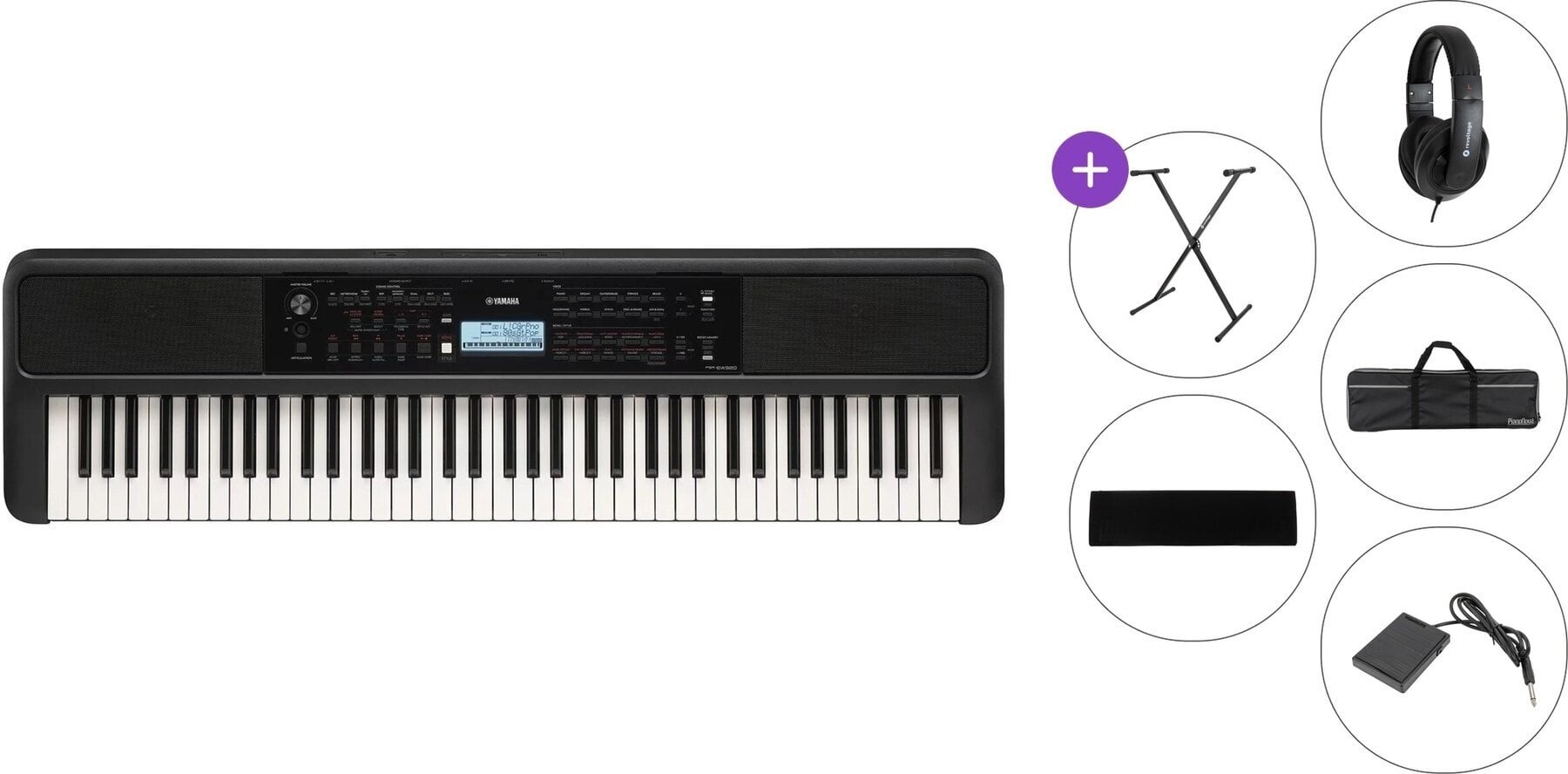 Keyboard z dinamiko Yamaha PSR-EW320 Premium SET Keyboard z dinamiko