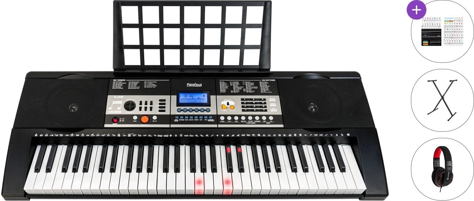 Keyboard med berøringsrespons Pianonova Iluminado 6 Standard SET Keyboard med berøringsrespons
