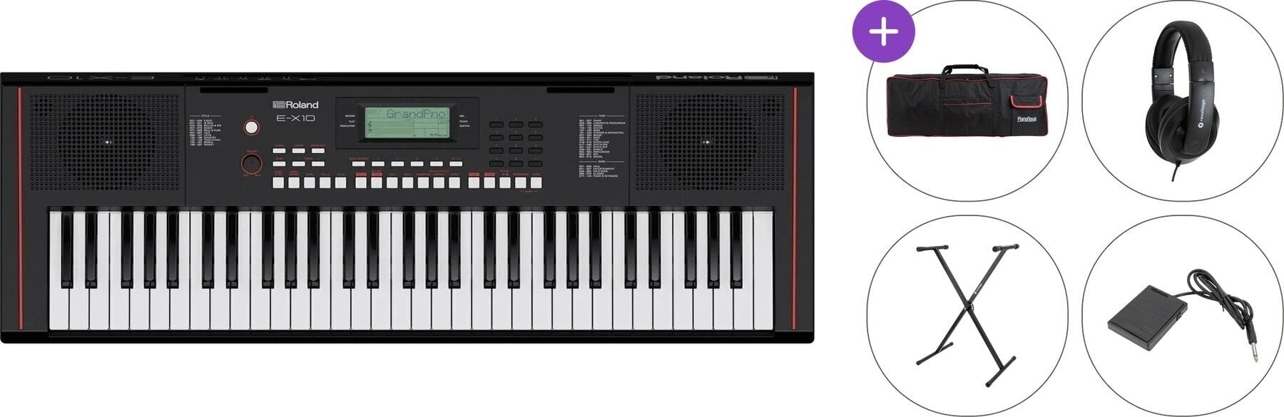 Keyboard med berøringsrespons Roland E-X10 Standard SET Keyboard med berøringsrespons