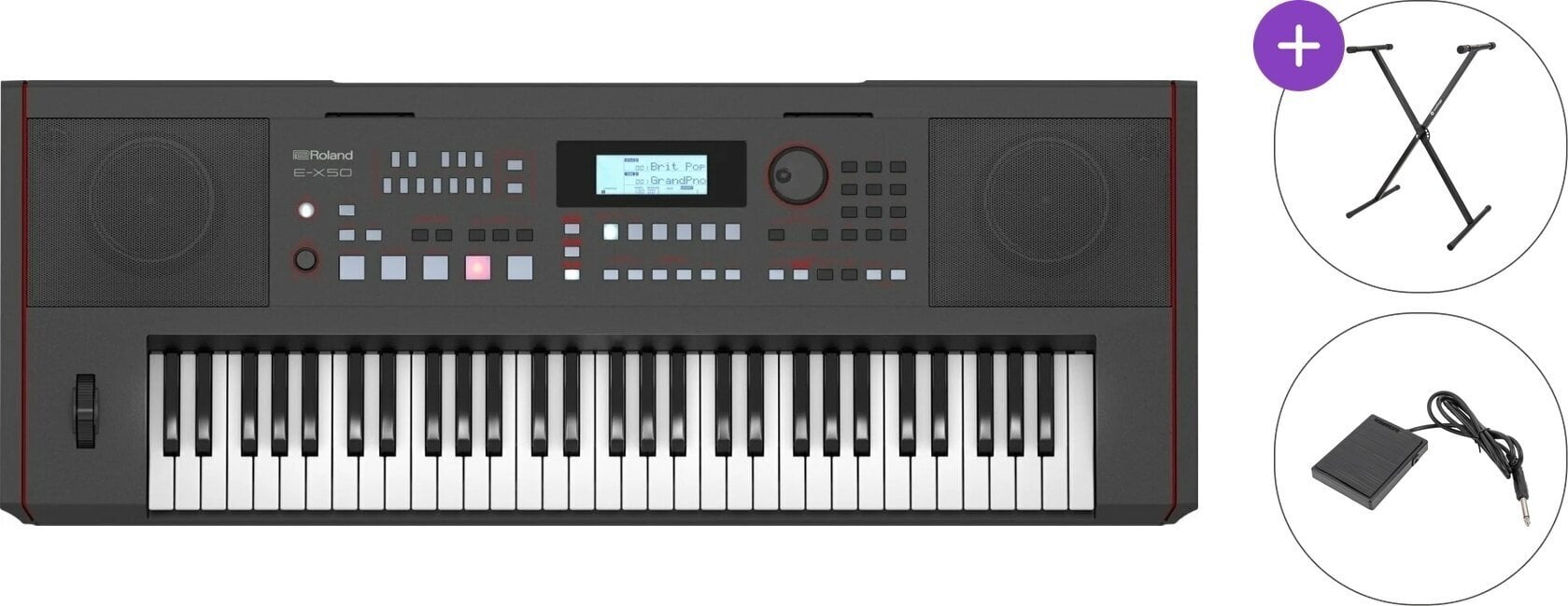 Clavier dynamique Roland E-X50 Basic SET Clavier dynamique