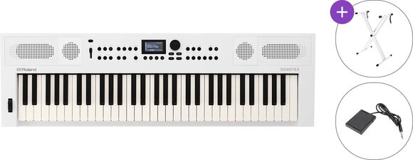 Clavier dynamique Roland GO:KEYS 5 Basic SET Clavier dynamique White - 1