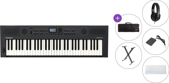 Clavier dynamique Roland GO:KEYS 5 Premium SET Clavier dynamique Graphite - 1