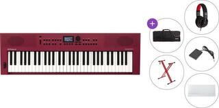 Klaviatūra ar pieskāriena reakciju Roland GO:KEYS 3 Premium SET Klaviatūra ar pieskāriena reakciju Dark Red