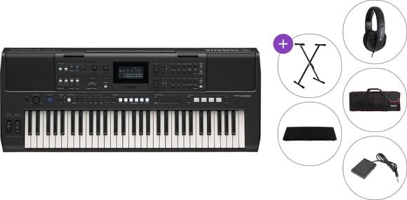 Clavier dynamique Yamaha PSR-E583 Premium SET Clavier dynamique Black - 1