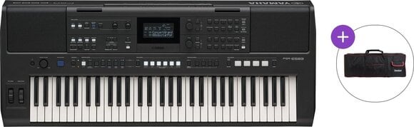 Keyboard med berøringsrespons Yamaha PSR-E583 Basic SET Keyboard med berøringsrespons Black - 1