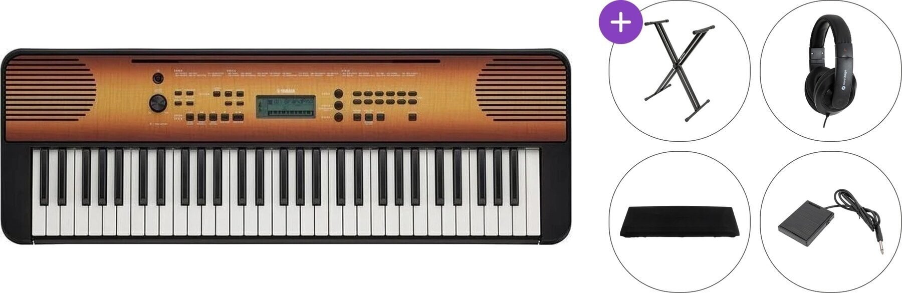 Tastiera con dinamica Yamaha PSR-E360 Standard SET Tastiera con dinamica Acero