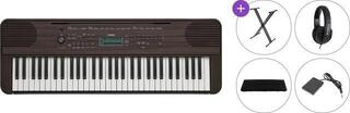 Klaviatūra ar pieskāriena reakciju Yamaha PSR-E360 Standard SET Klaviatūra ar pieskāriena reakciju Dark Walnut