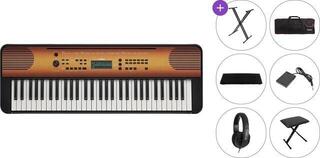 Keyboard met aanslaggevoeligheid Yamaha PSR-E360 Premium SET Keyboard met aanslaggevoeligheid Ahorn