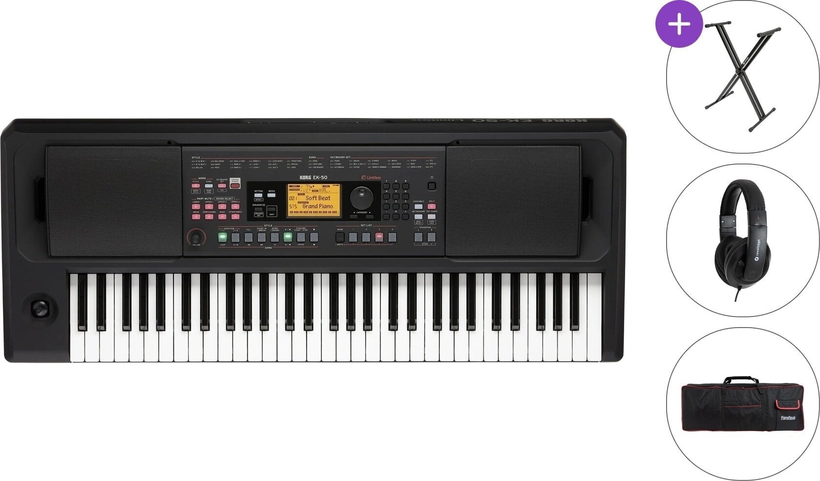 Keyboard with Touch Response Korg EK-50 L Standard SET Keyboard with Touch Response