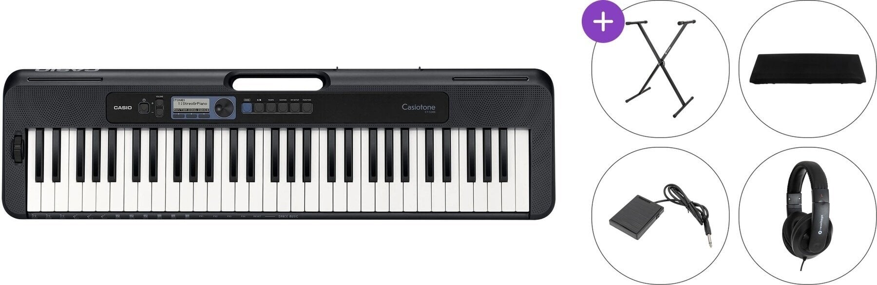 Keyboard s dynamikou Casio CT-S300 Standard SET Keyboard s dynamikou