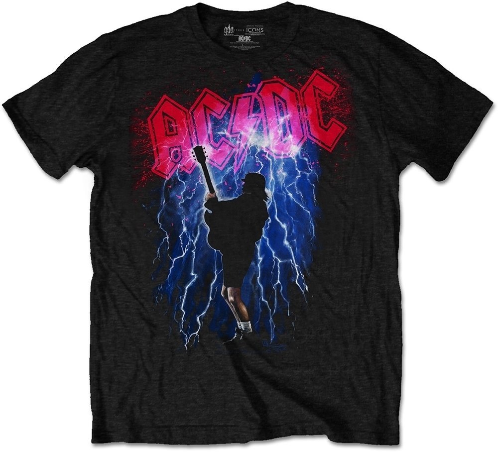 T-shirt AC/DC T-shirt Thunderstruck Preto S