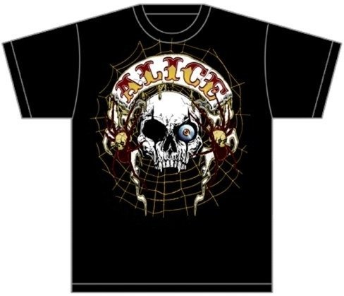T-Shirt Alice Cooper T-Shirt Band Back Patch Unisex Black XL