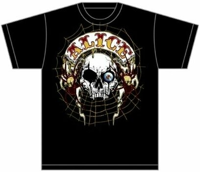 T-Shirt Alice Cooper T-Shirt Band Back Patch Black 2XL - 1
