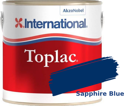 Bootsfarbe International Toplac Sapphire Blue 830 750ml - 1