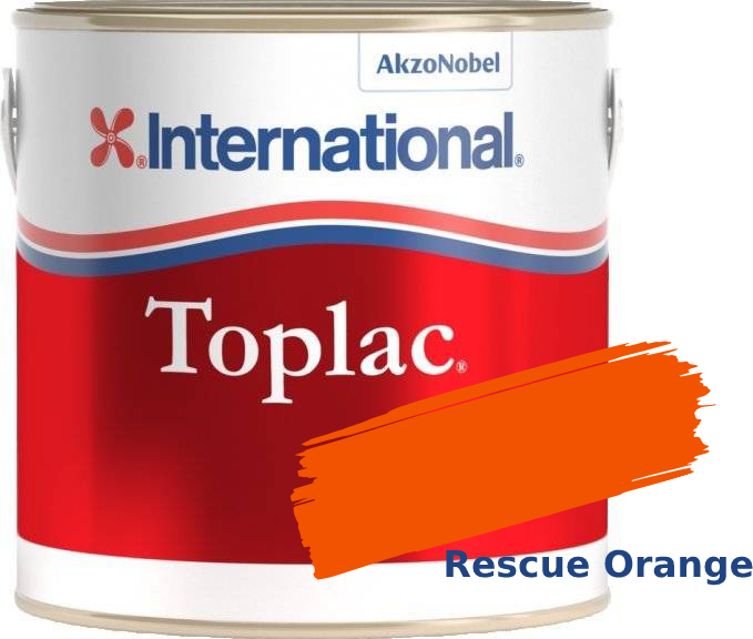 Farebný lak pre loď International Toplac Rescue Orange 265 750ml