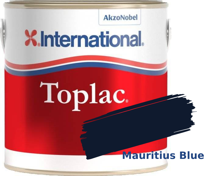 Farebný lak pre loď International Toplac Mauritius Blue 018 750ml