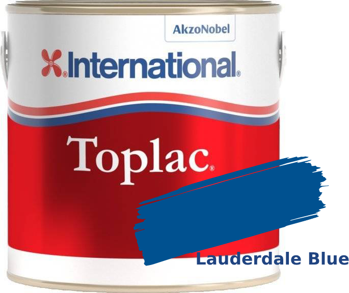 Χρωματιστό Βερνίκι Σκαφών International Toplac Lauderdale Blue 936 750ml