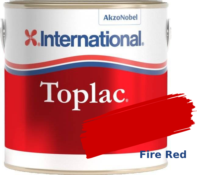 Farba do łodzi International Toplac Fire Red 504 750ml
