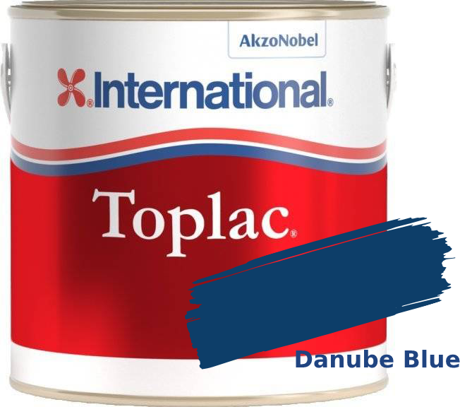 Χρωματιστό Βερνίκι Σκαφών International Toplac Danube Blue 104 750ml