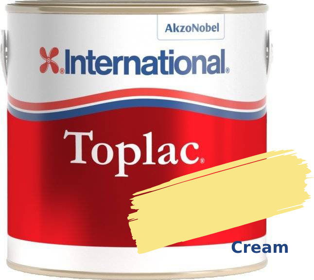 Farebný lak pre loď International Toplac Cream 027 750ml
