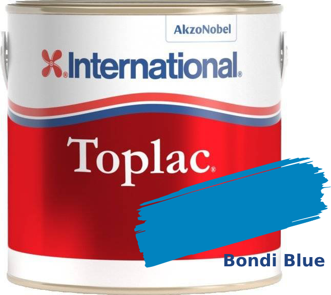 Χρωματιστό Βερνίκι Σκαφών International Toplac Bondi Blue 016 750ml