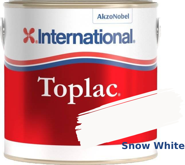 Bootsfarbe International Toplac Snow White 001 750ml