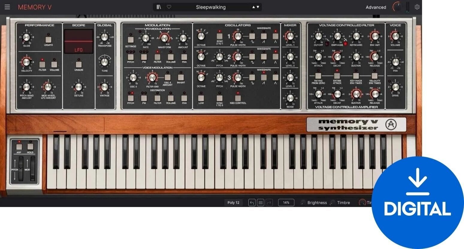 VST Instrument Arturia Memory V (Digitalni proizvod)