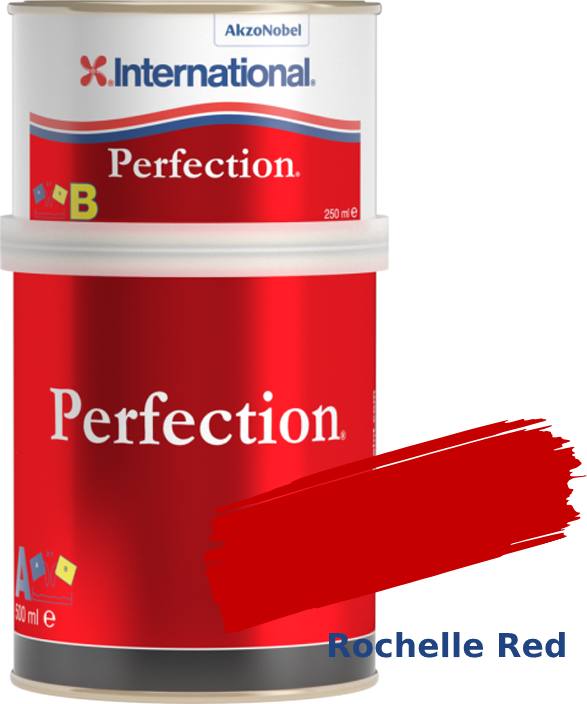 Farebný lak pre loď International Perfection Rochelle Red 299