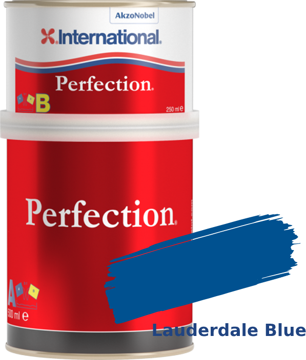Farebný lak pre loď International Perfection Lauderdale Blue 936